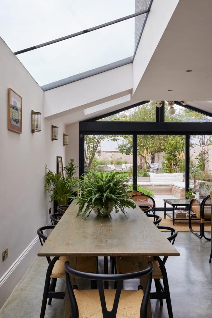 a dining room table