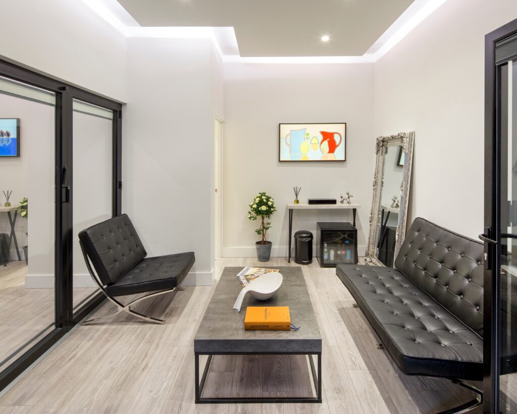 a view of a living room