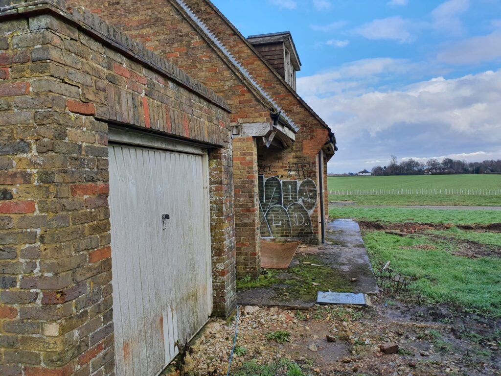 an old brick building