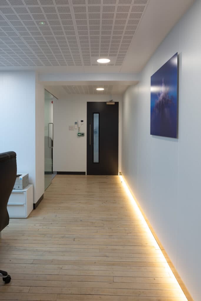 a room with a wooden floor