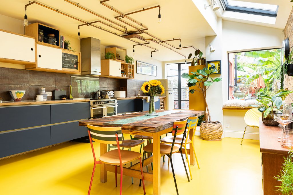 a dining room table