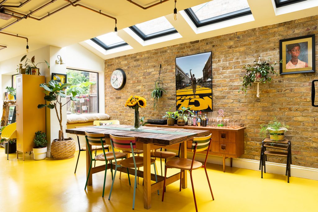a dining room table