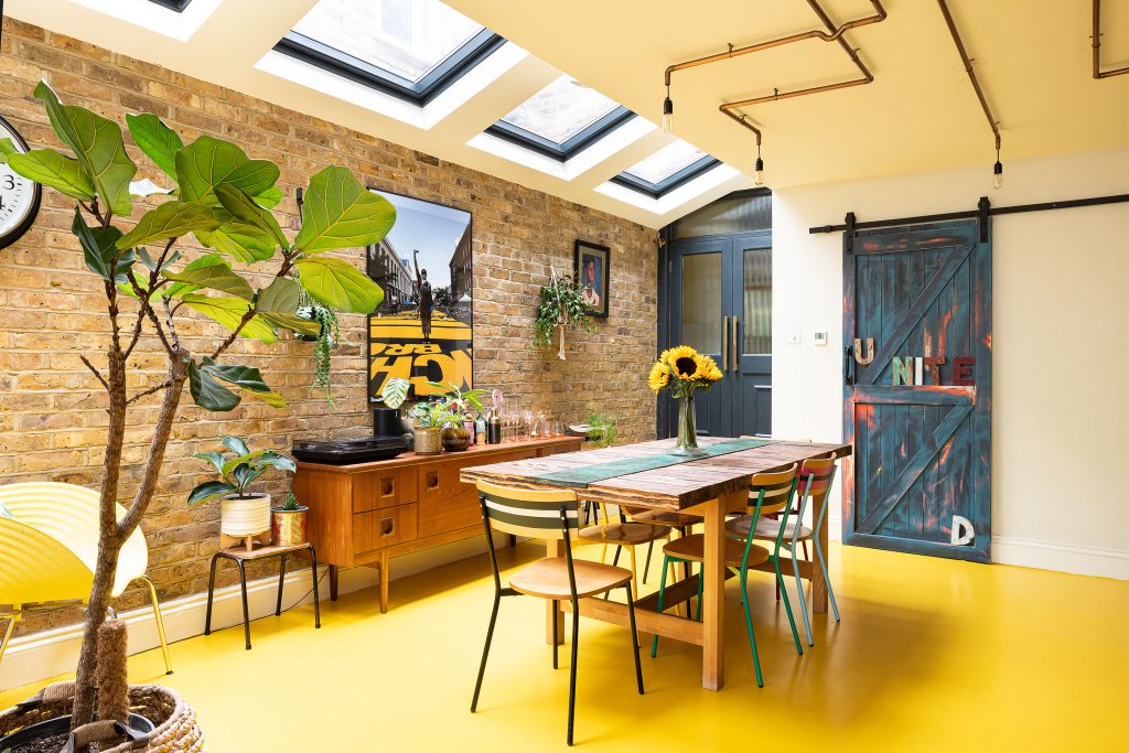a dining room table