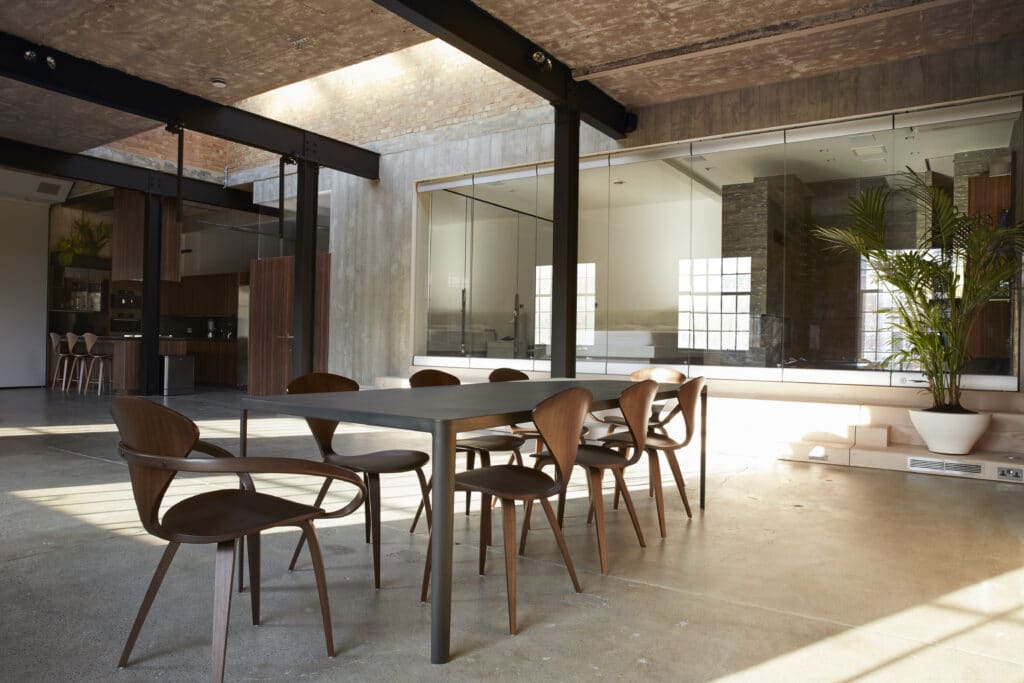 a dining room table