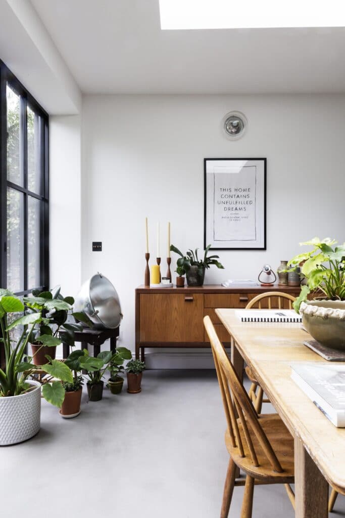a dining room table