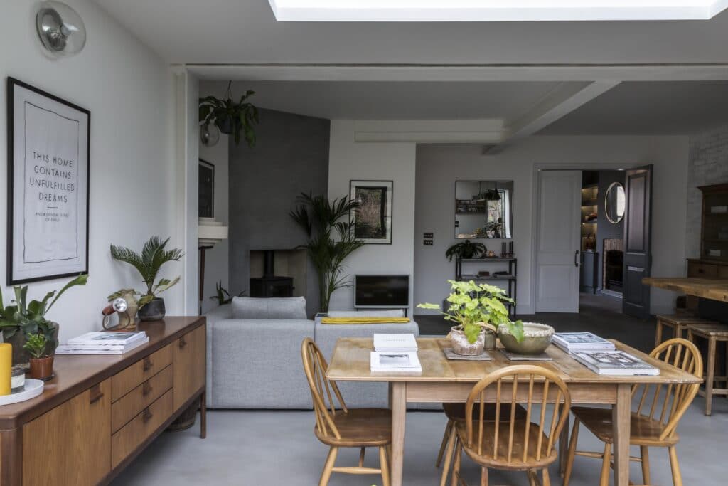 a dining room table