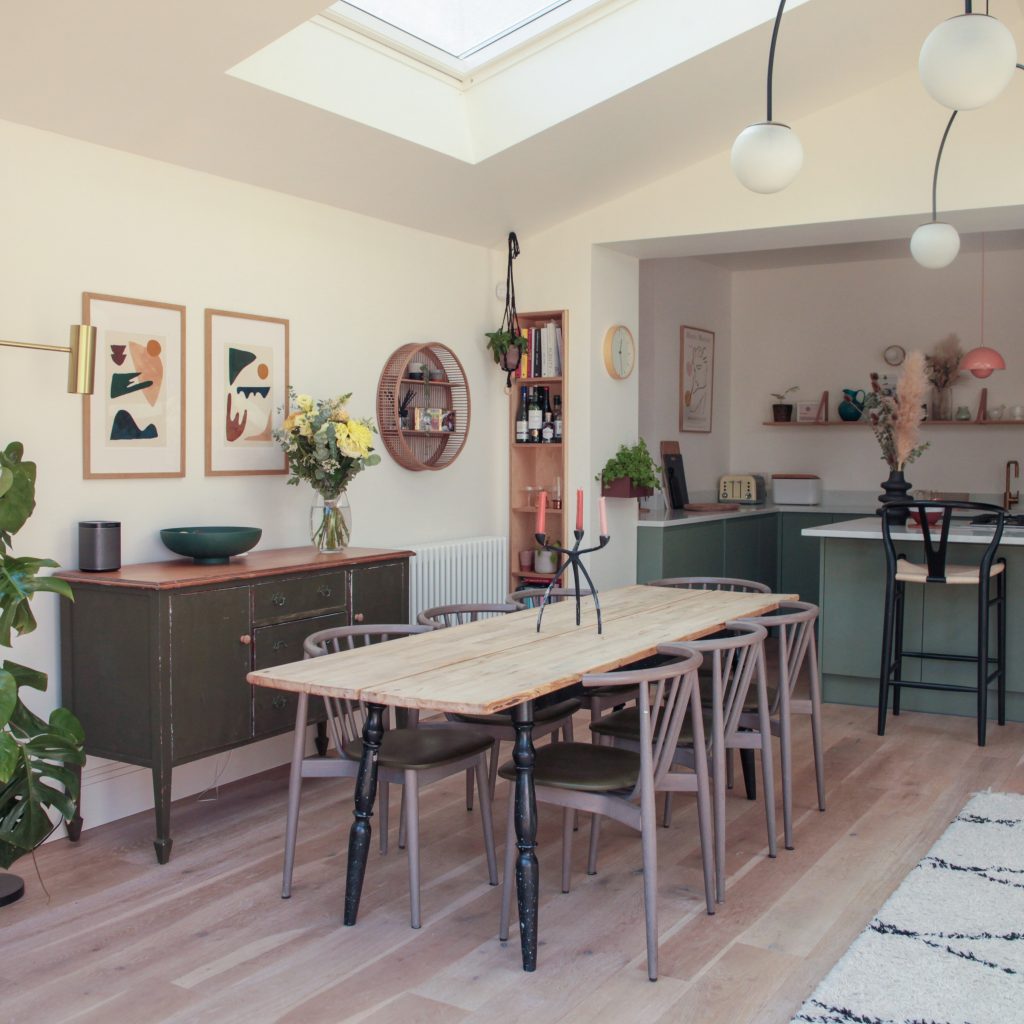 a dining room table