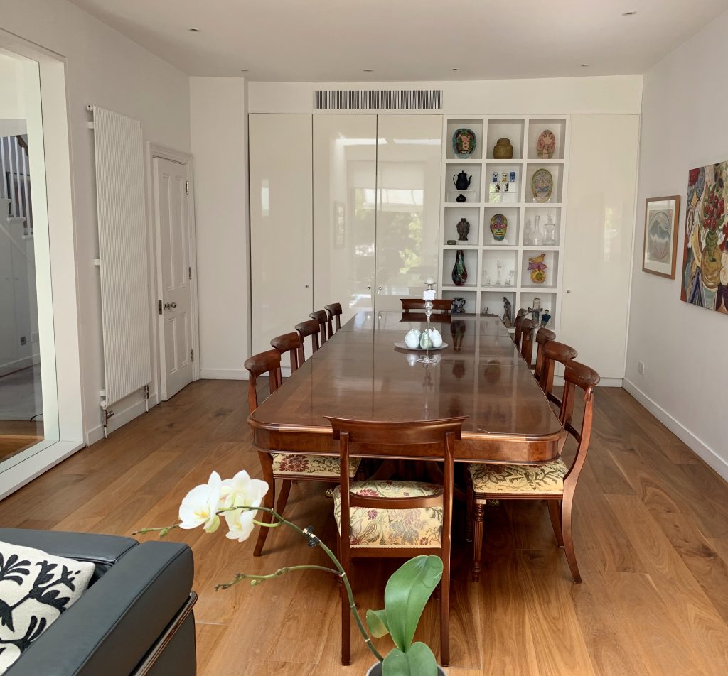 a dining room table