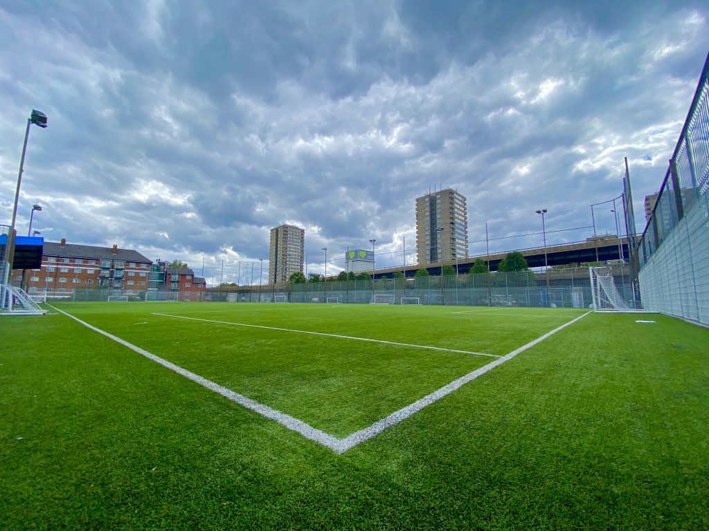 a large green field