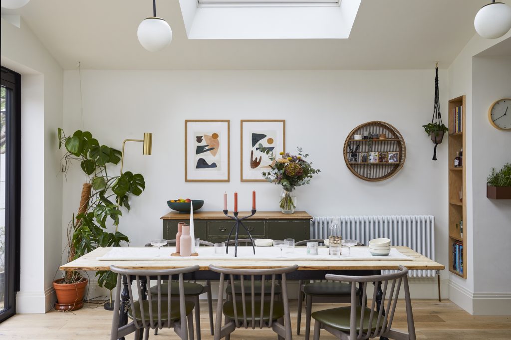 a dining room table
