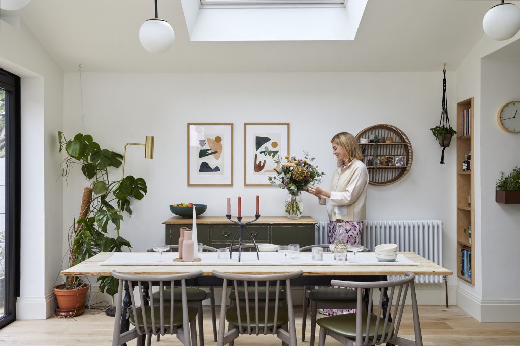 a dining room table