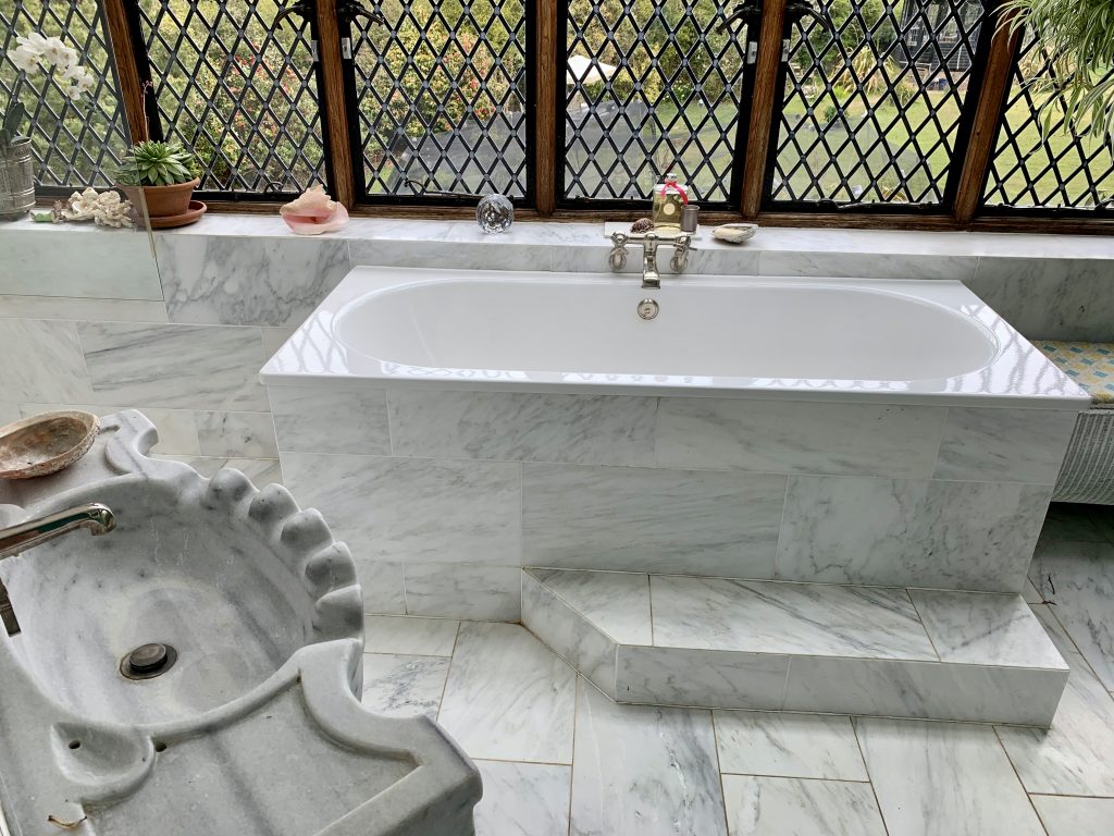 a close up of a sink