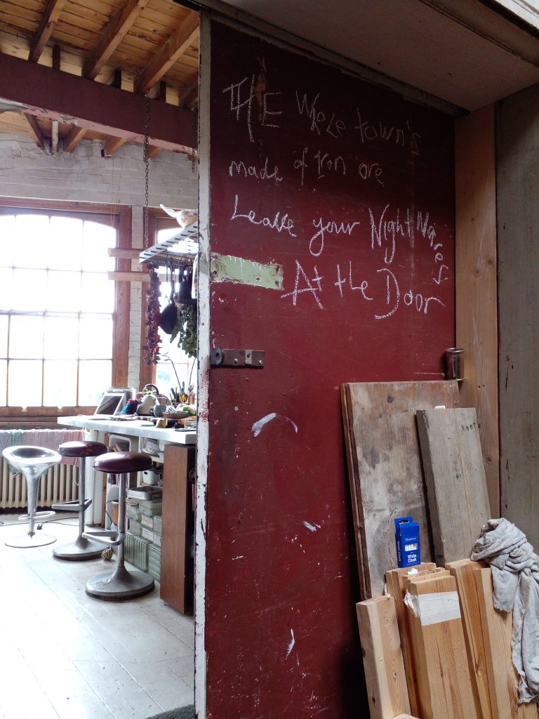 a dirty old room