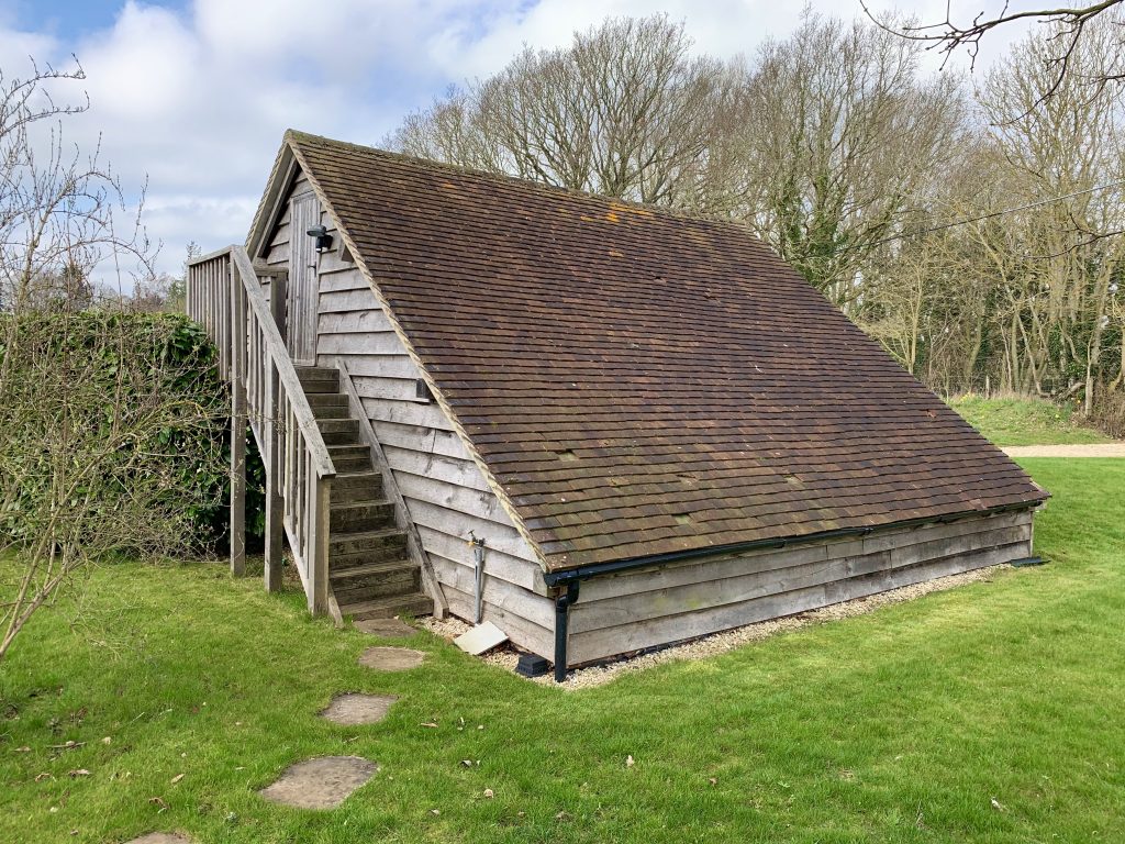 The Thatched CottageTTC pool house back of cellar