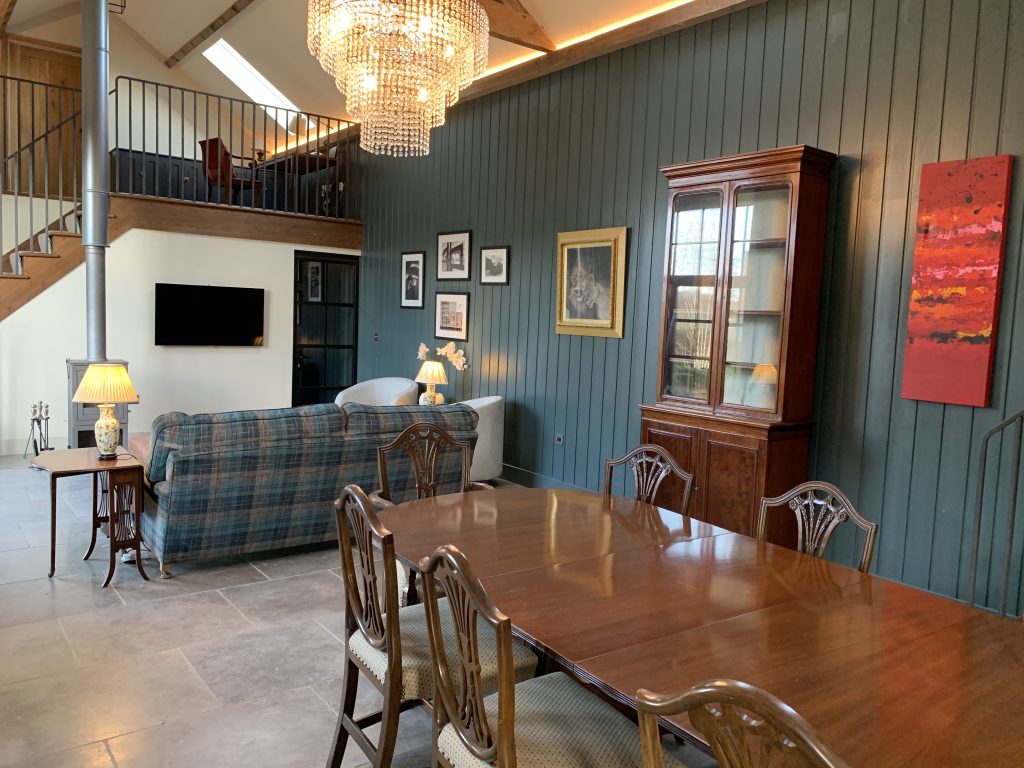 a dining room table