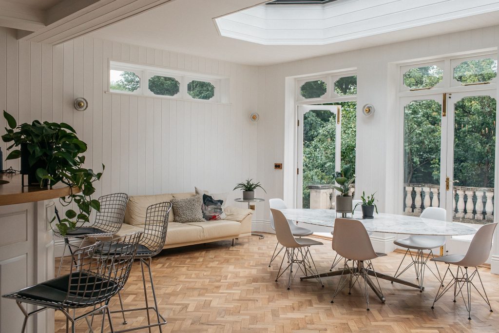 a dining room table