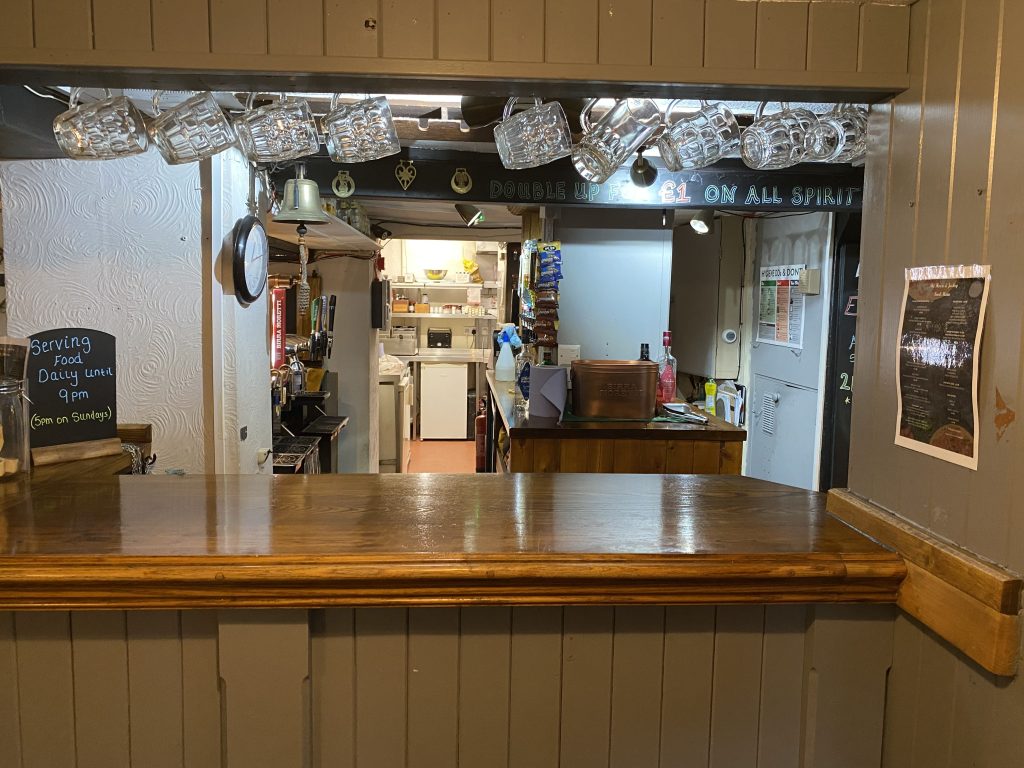 a view of a kitchen