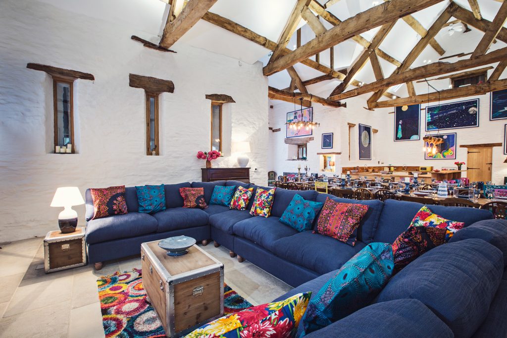a view of a living room
