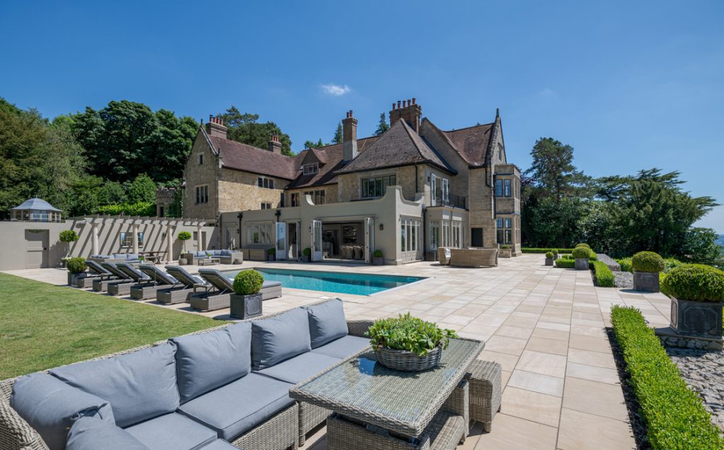 a large lawn in front of a house