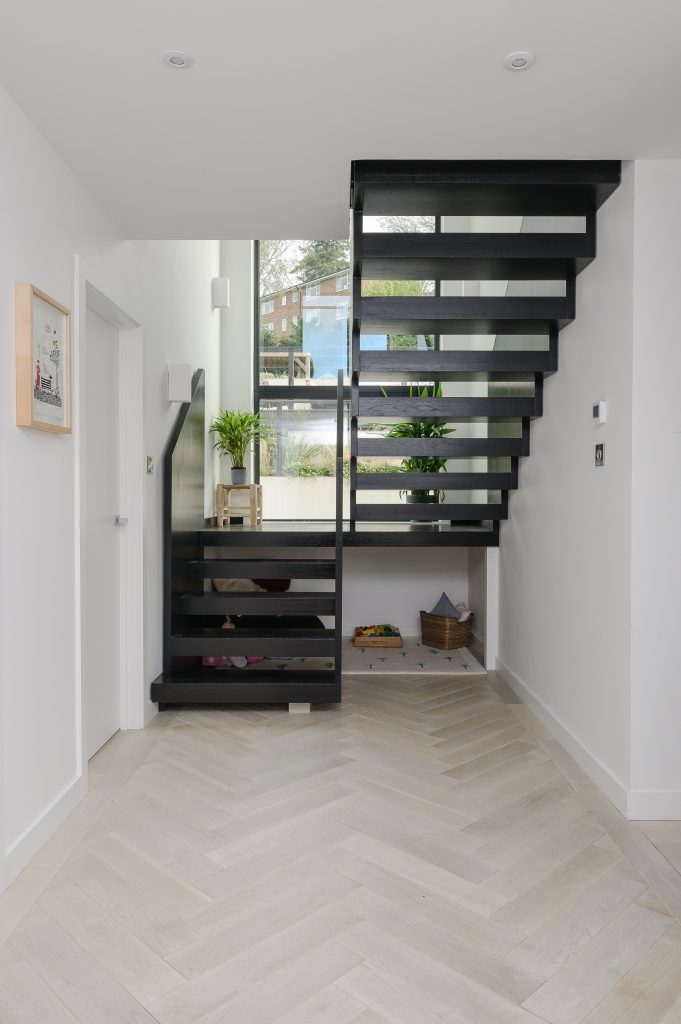 a room with a wooden floor