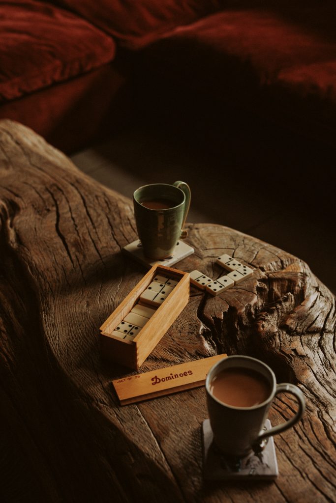 a cup of coffee on a table