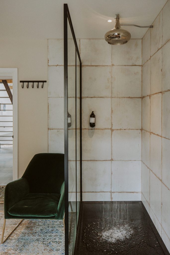 a close up of an empty room