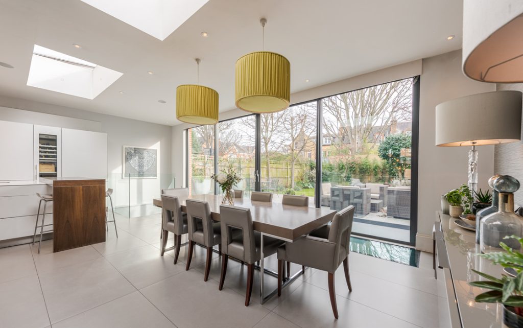 a dining room table