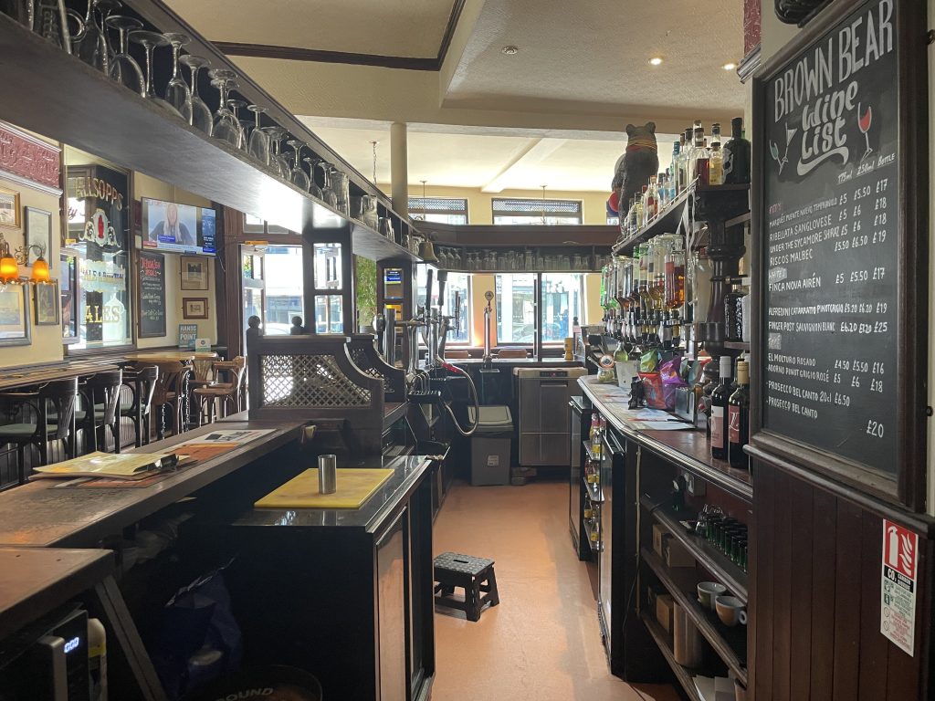 a store inside of a building