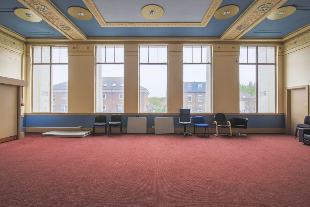 a large room