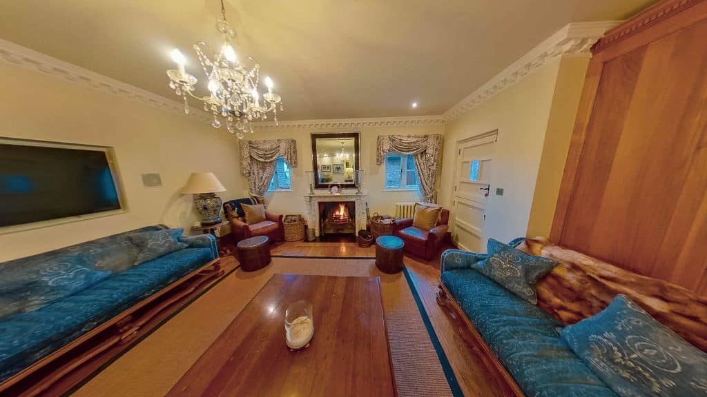 a view of a living room