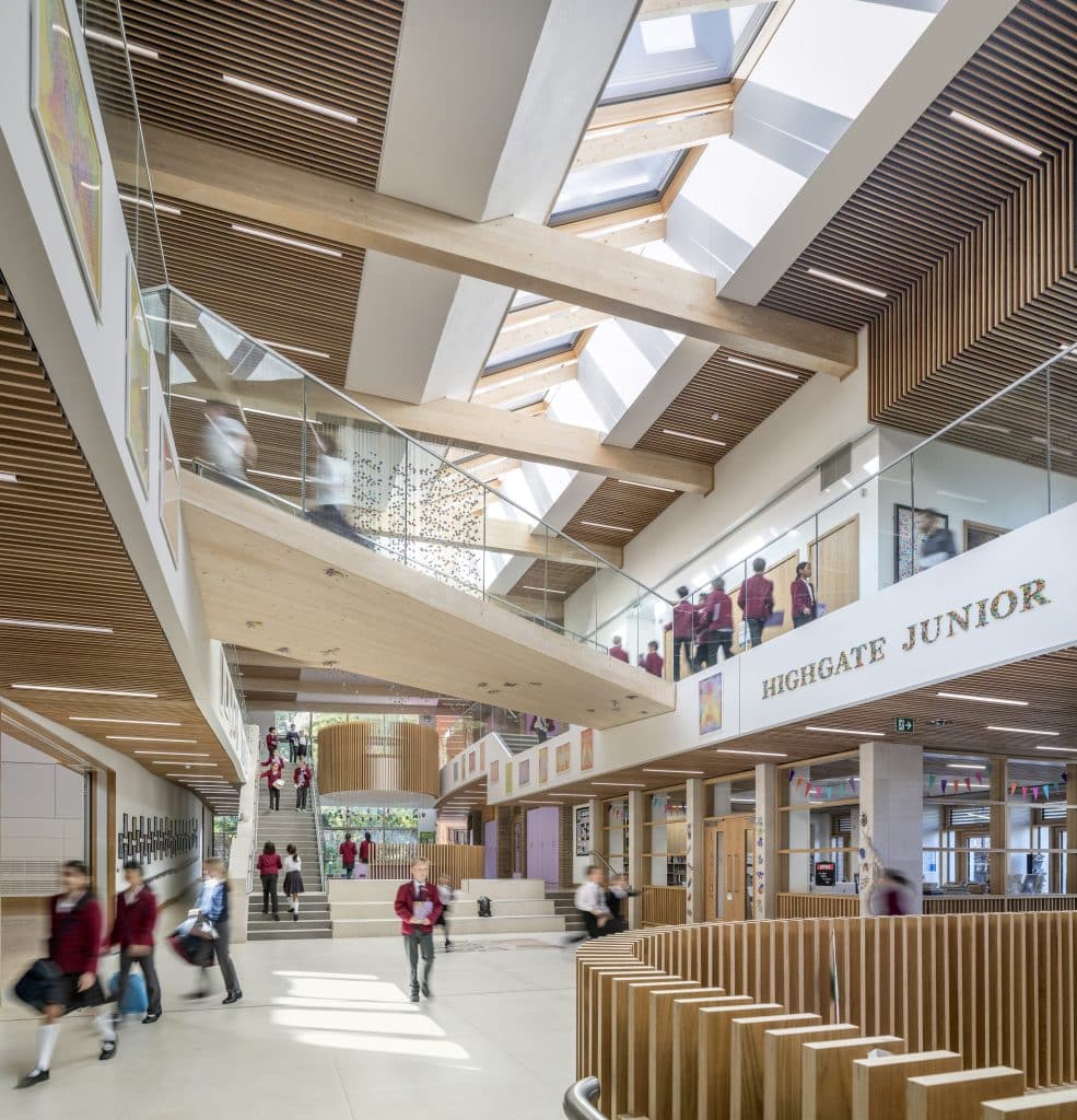 a group of people standing in front of a building