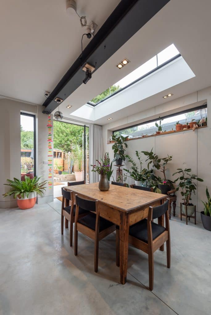 a dining room table