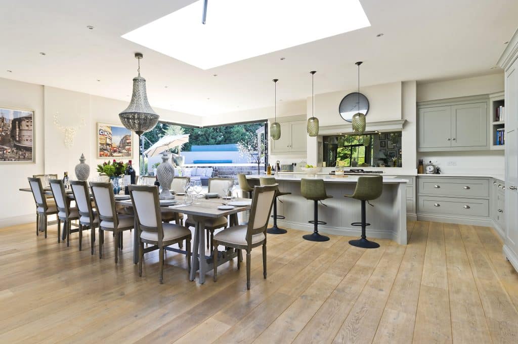 a dining room table