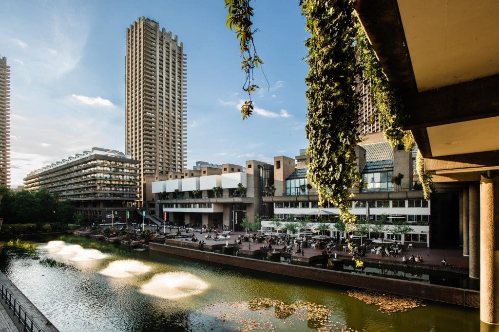 a river running through a city