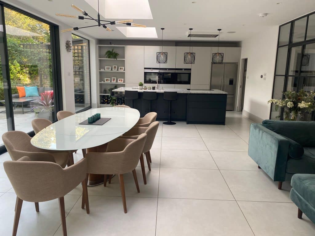 a dining room table