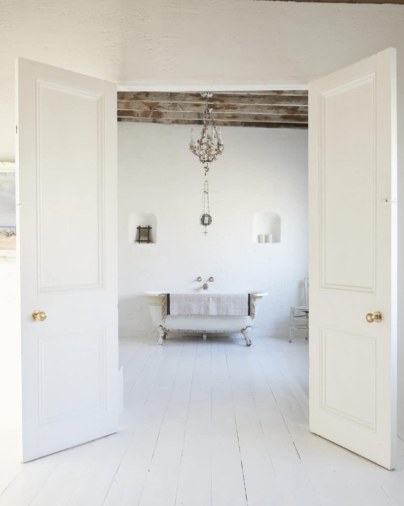 a door in a room