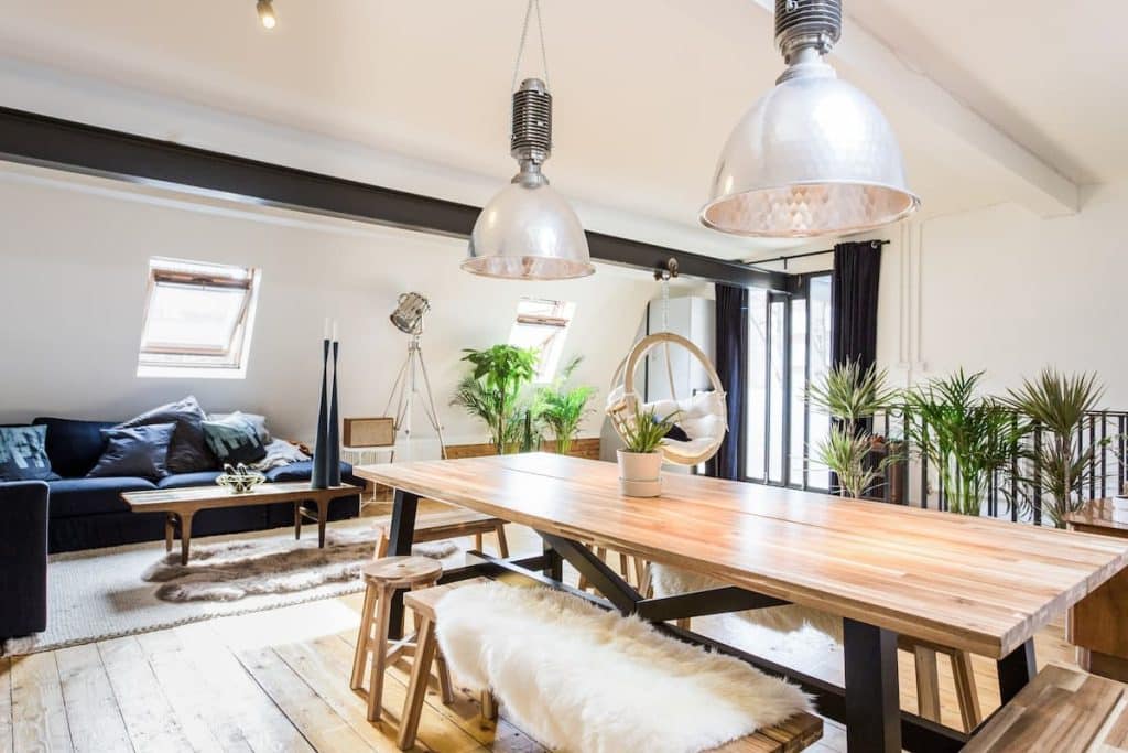a dining room table