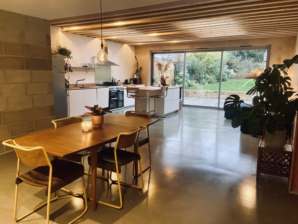 a dining room table