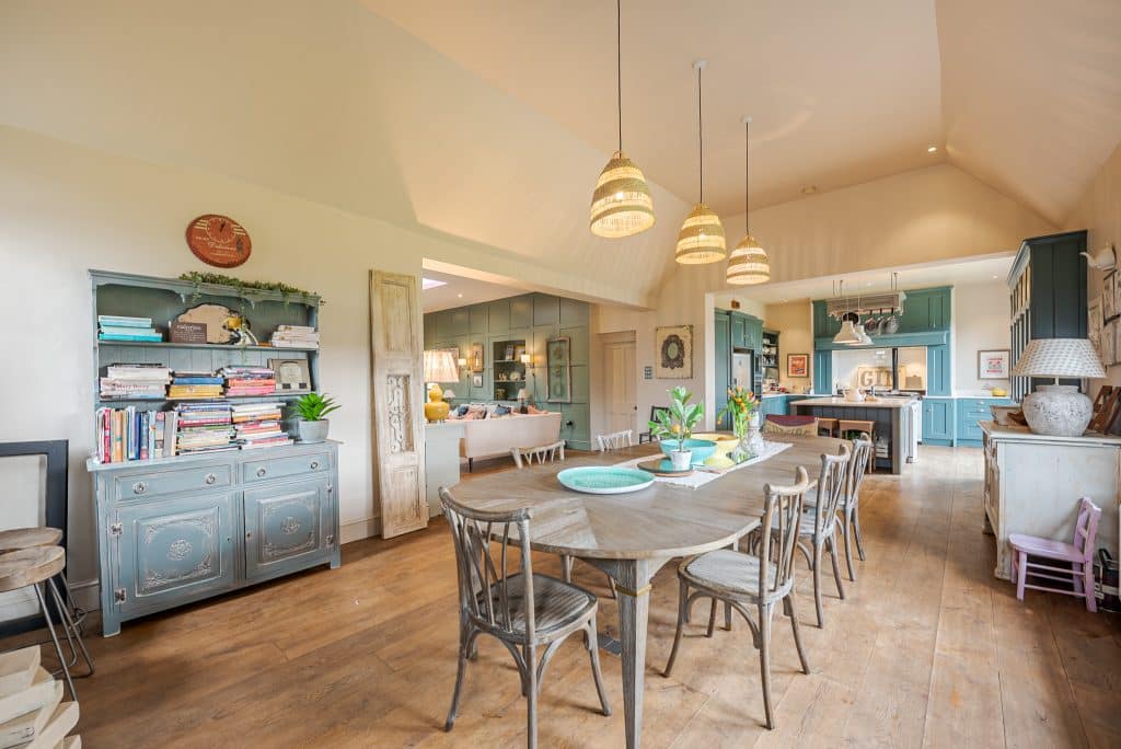 a dining room table