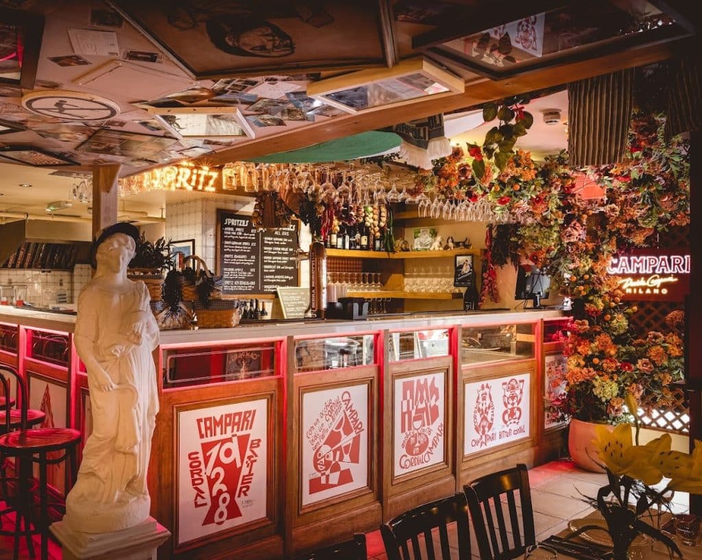 a store inside of a building