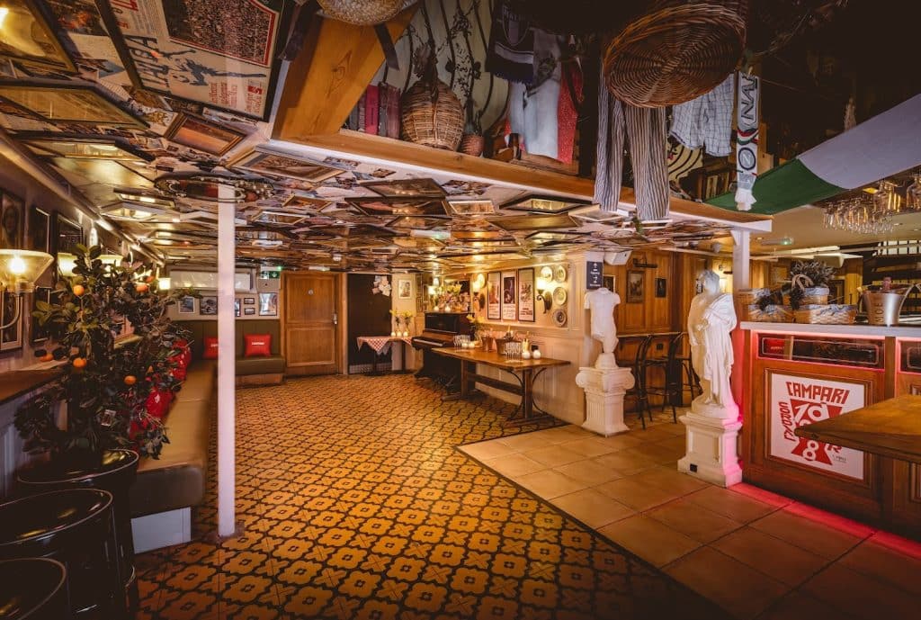 a store inside of a building