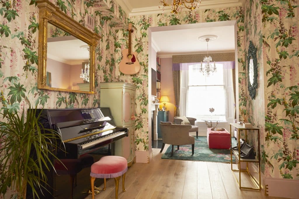 a view of a living room