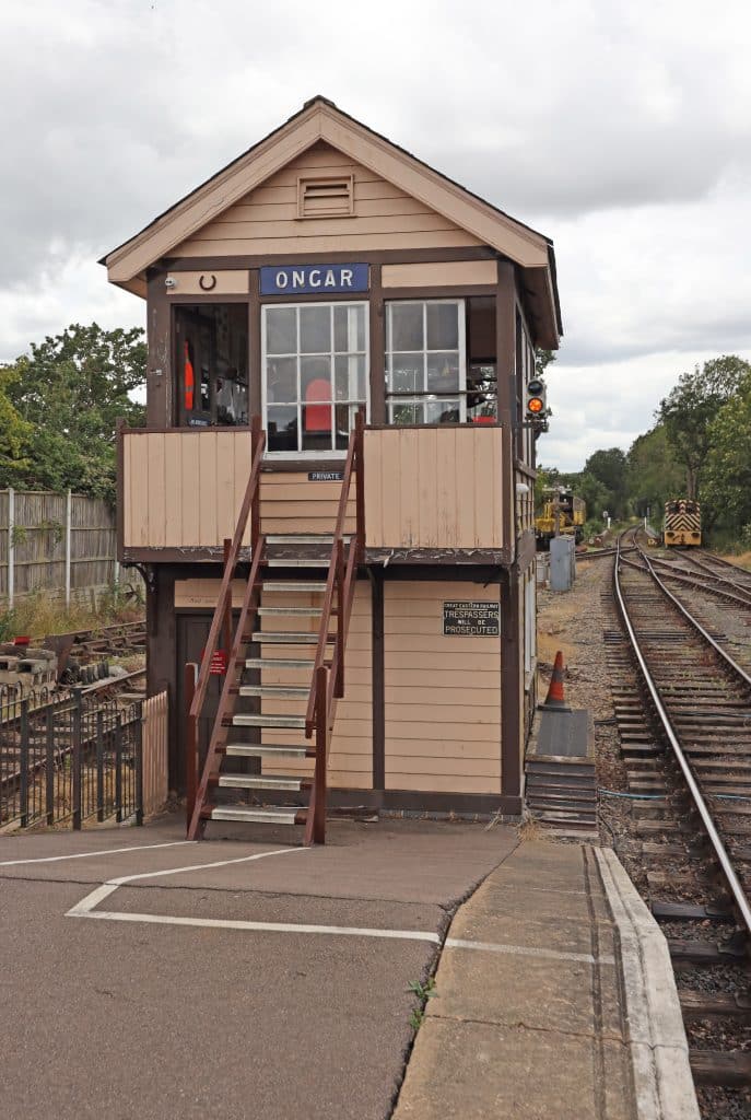 EPPING RAILWAY Ongar Signal Box from the platform by Robert Good