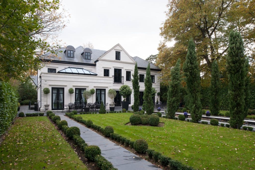a large lawn in front of a house