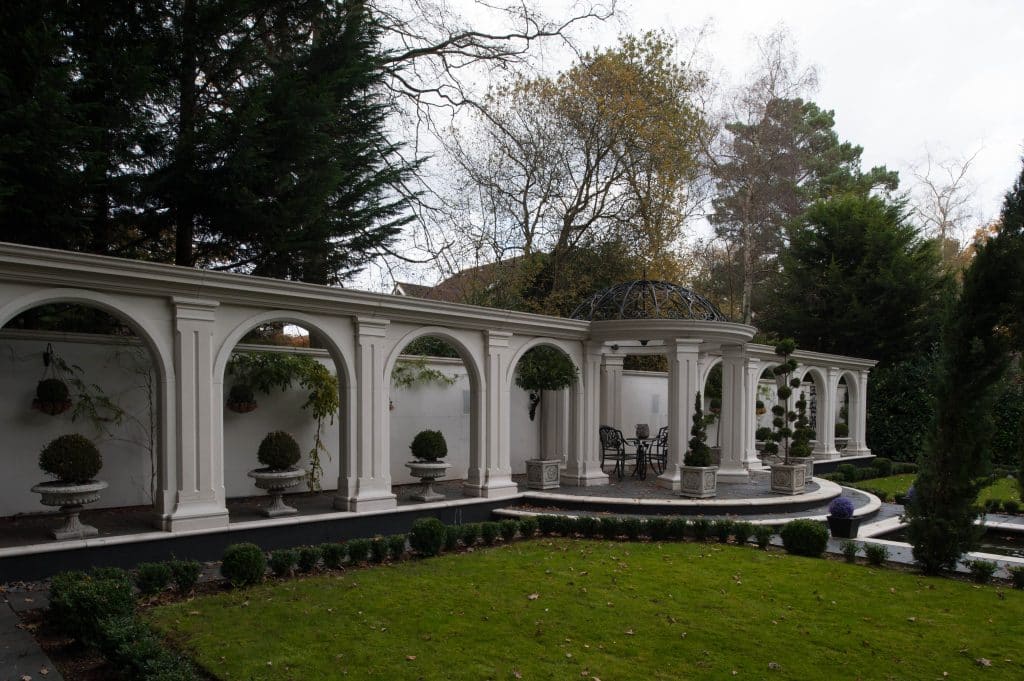 a tree in front of a building