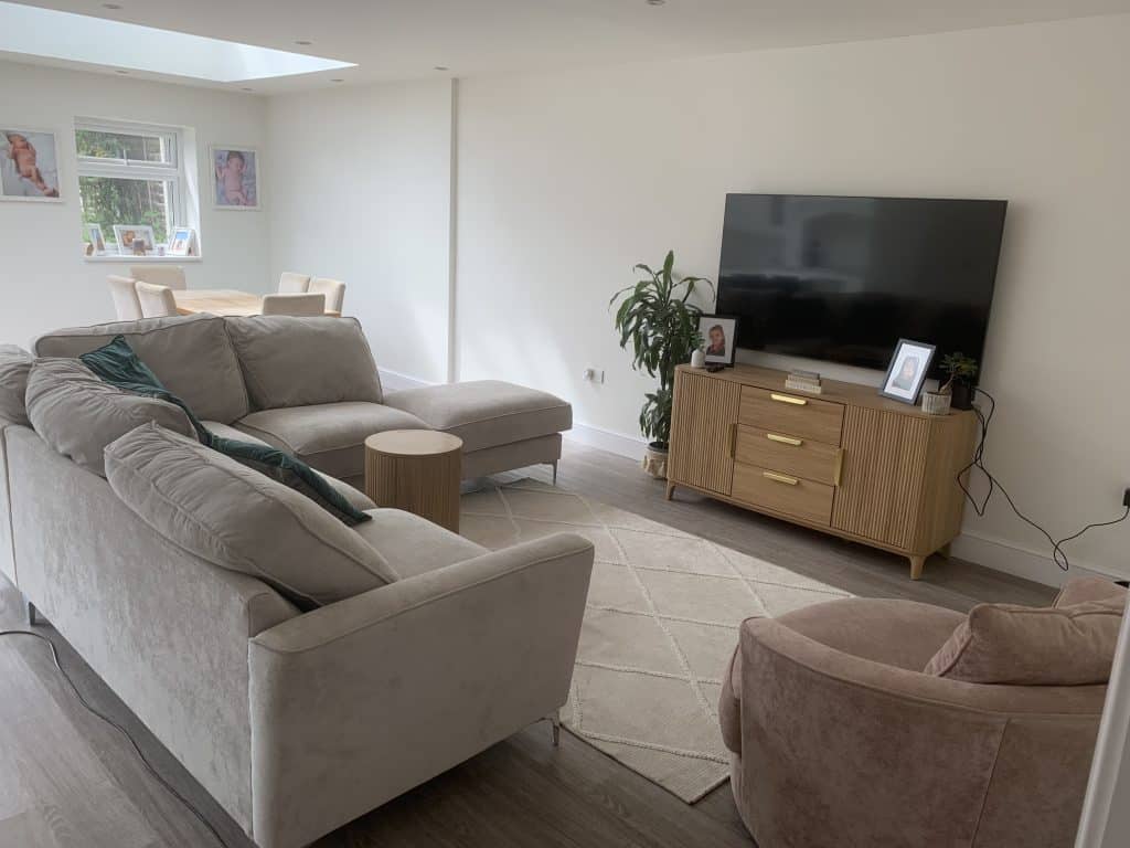 a sofa in a living room