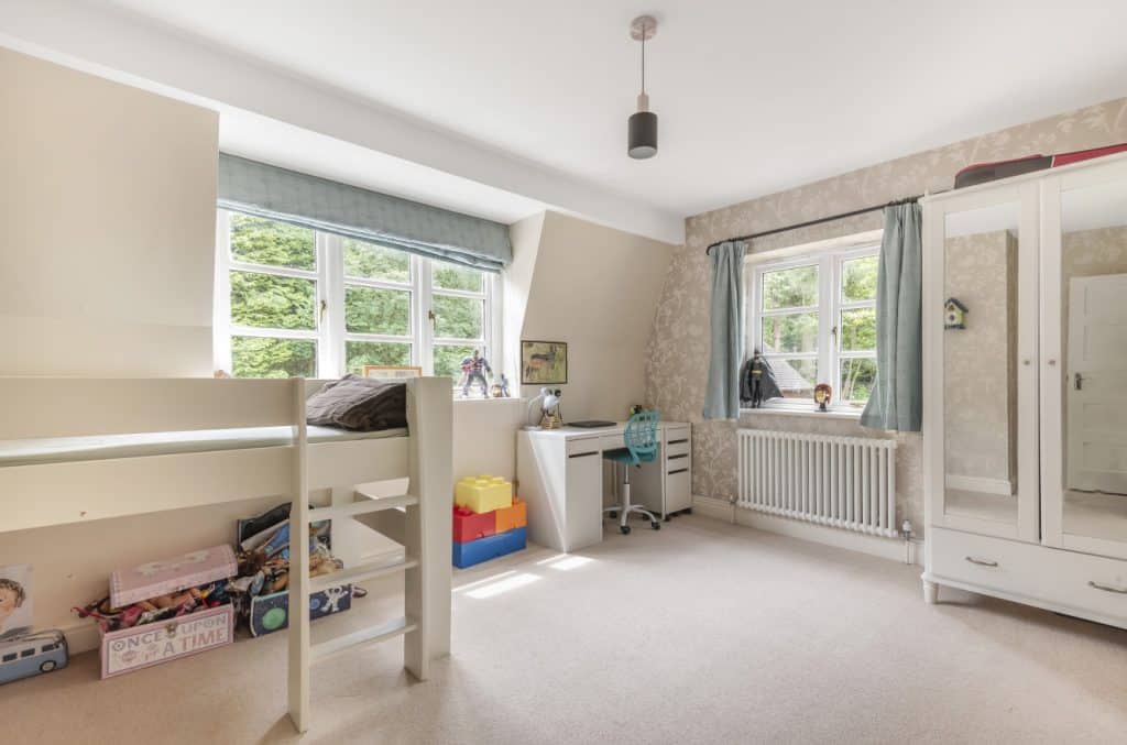a room with a sink and a window