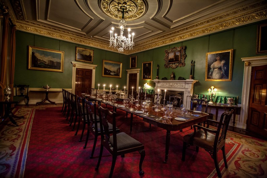 a dining room table