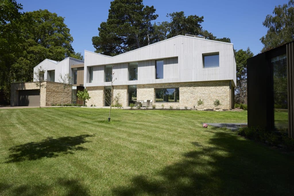 a large lawn in front of a house