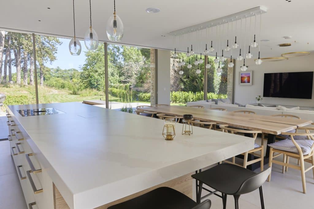 a dining room table